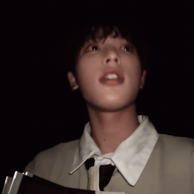 Person With Open Mouth In Darkness GIF