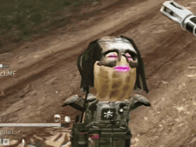 Person With Peanut In Face GIF