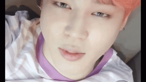 Person With Pink Hair And Purple Collar GIF