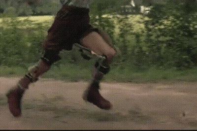 Person With Prosthetic Leg Skateboarding GIF