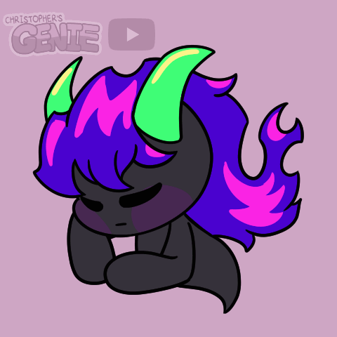 Person With Purple And Pink Hair Christopher's Gente GIF