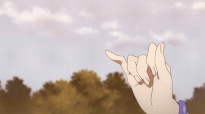 Person With Purple Bracelet Making A Promise GIF