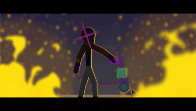 Person With Purple Cross On Chest GIF