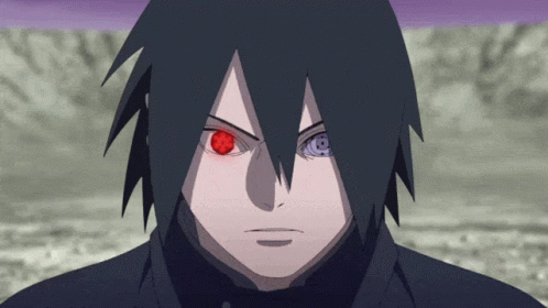 Person With Red And Purple Eyes GIF