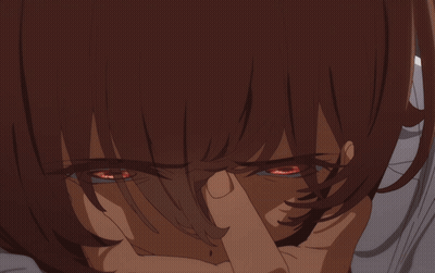 Person With Red Eyes Covering Face GIF