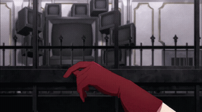Person With Red Glove Reaching Out GIF