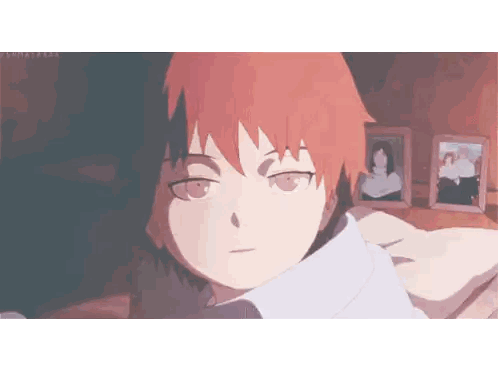 Person With Red Hair And Black Jacket Sticker