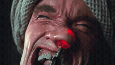 Person With Red Light On Nose GIF