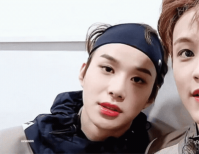 Person With Red Lipstick And Headband GIF