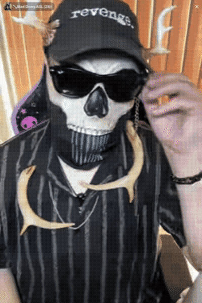 Person With Revenge Hat GIF