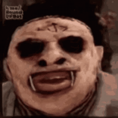 Person With Scary Mask GIF