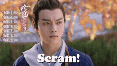 Person With Scram On Face GIF