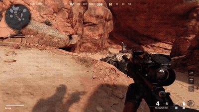 Person With Sniper Rifle Number 4 Scope GIF