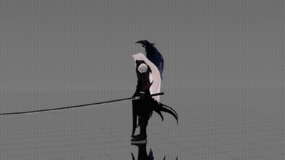 Person With Sword And Bird GIF