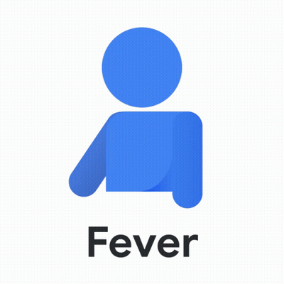 Person With Thermometer Saying Fever GIF