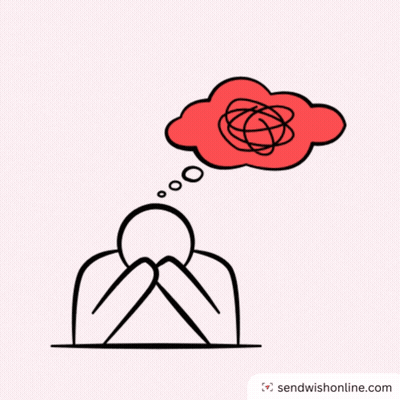 Person With Thought Bubble GIF