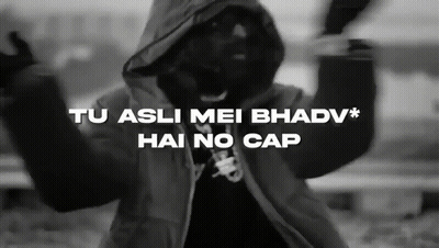 Person With Tu Asli Mei Bhadv Hai No Cap GIF