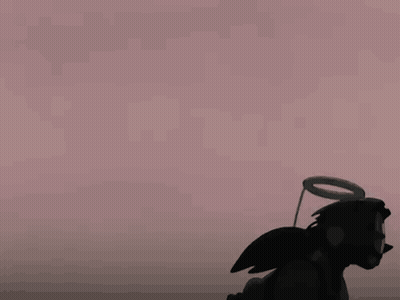 Person With Wings Flying In Sky GIF
