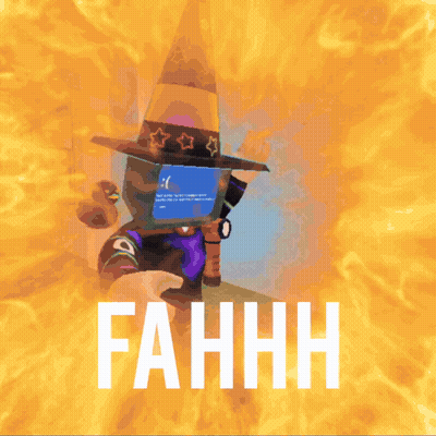 Person With Witch Hat Saying Fahhh GIF