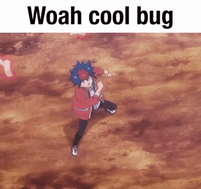 Person With Woah Cool Bug GIF