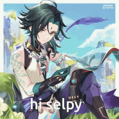 Person With Word Hi-Selpy GIF