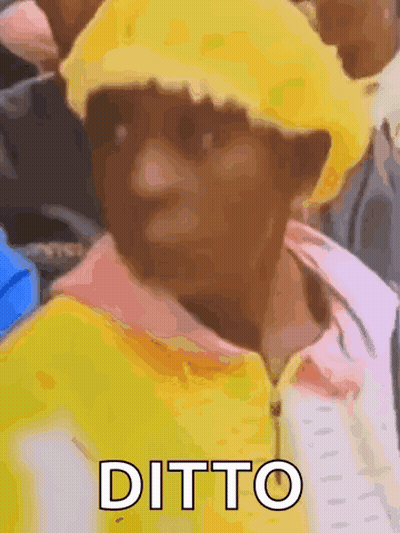 Person With Yellow Hat Ditto GIF