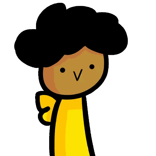 Person With Yellow Scarf Sticker