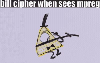 Person Writing Bill Cipher Mpreg GIF