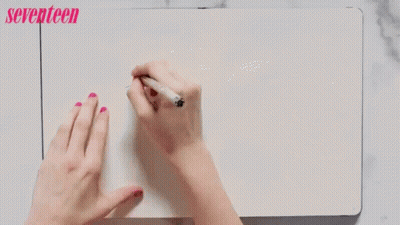 Person Writing Leave On Whiteboard GIF