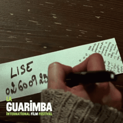 Person Writing Lise On Paper GIF