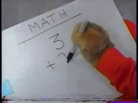 Person Writing Math GIF