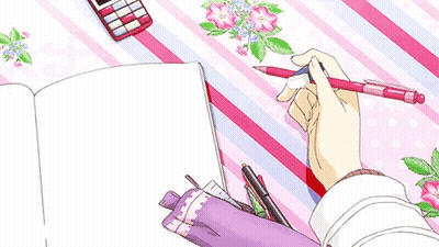 Person Writing On Paper GIF
