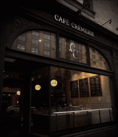 Person Writing On Paper With Coffee And Typewriter GIF