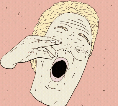 Person Yawning With Open Mouth GIF