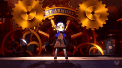 Persona 5 Happy Makoto Twirling Around GIF