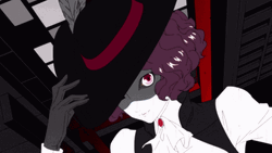 Persona 5 Makoto Niijima Noir Hats Off GIF