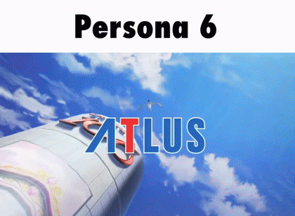 Persona 6 Atlus Poster With Rocket In Sky GIF