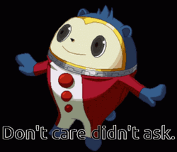 Persona Game Teddie Didn't Care GIF