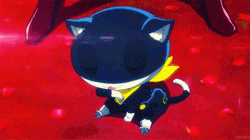 Persona Little Morgana Licking Own Face GIF