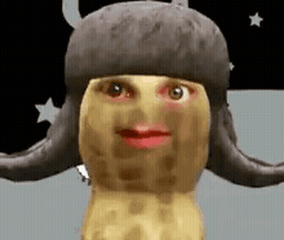 Personified Peanut With Hat GIF