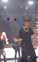 Peso Pluma Chill Dancing On Stage GIF