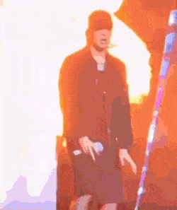 Peso Pluma Dancing On Burning Stage GIF