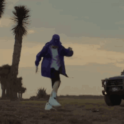 Peso Pluma Dancing On Desert GIF