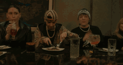 Peso Pluma Inside Dining Table GIF