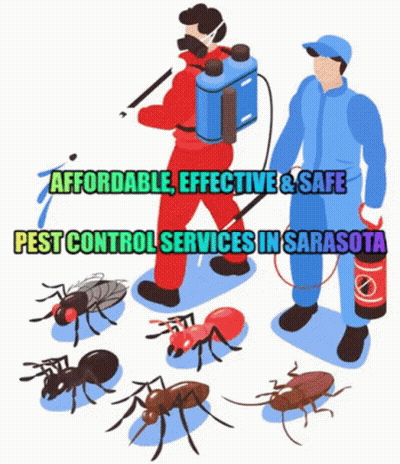 Pest Control Man Spraying Insects GIF