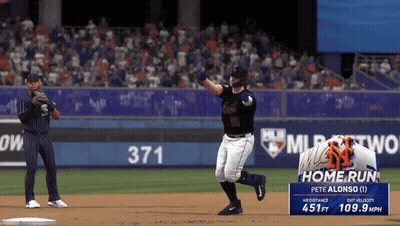 Pete Alonso Running To First Base GIF
