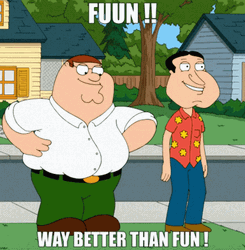 Peter And Giggity Quagmire Fun GIF