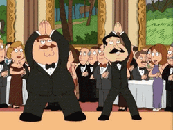 Peter And Quagmire Dancing GIF