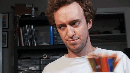 Peter Flexing His Color Pencil GIF
