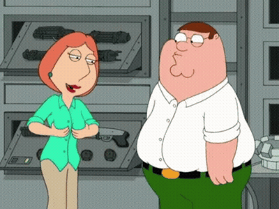 Peter Griffin And Lois Griffin From Family Guy GIF